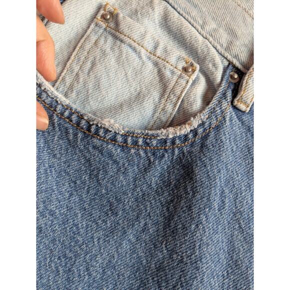 Pacsun Women's Mom Jean Denim Patchwork Colorblock Size 26 EUC - Picture 3 of 9